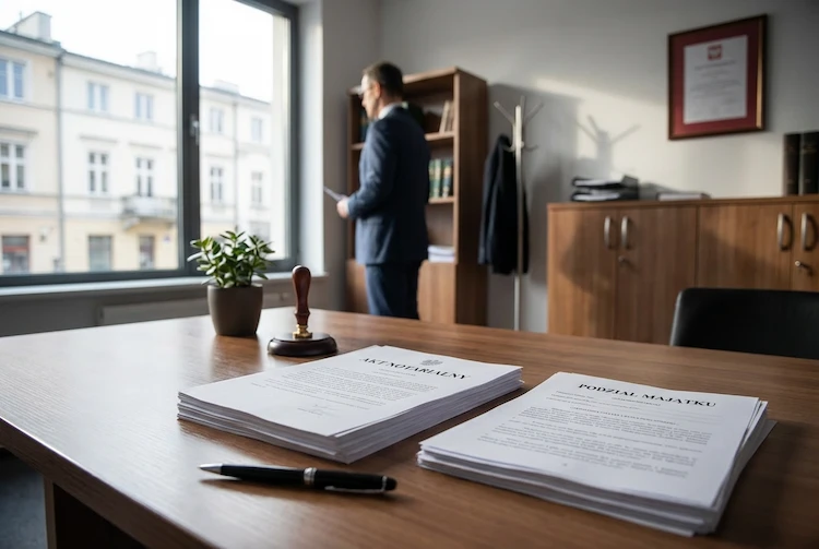 Jak przebiega podział majątku u notariusza